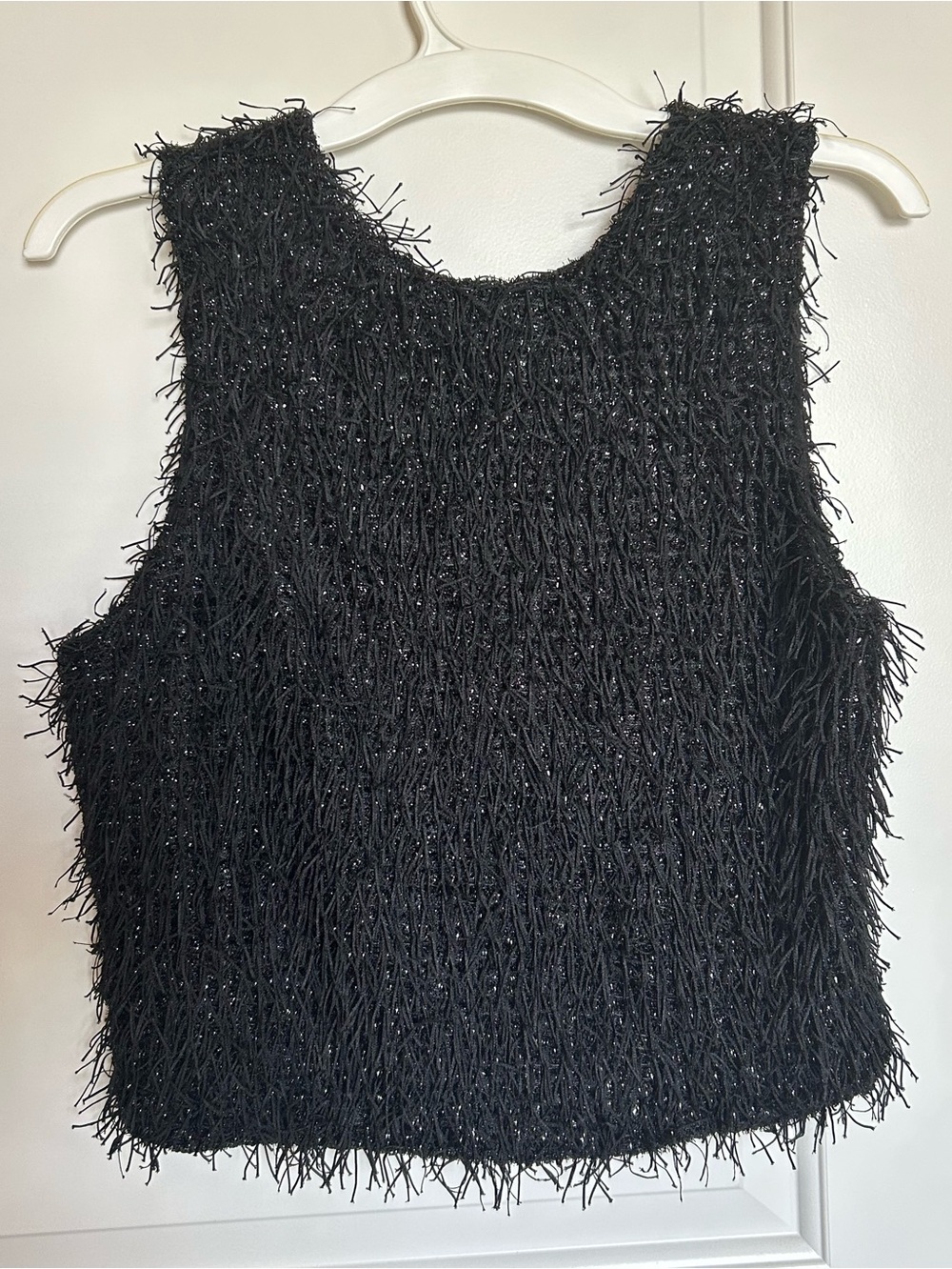Anthropologie Sparkly Fringe tank